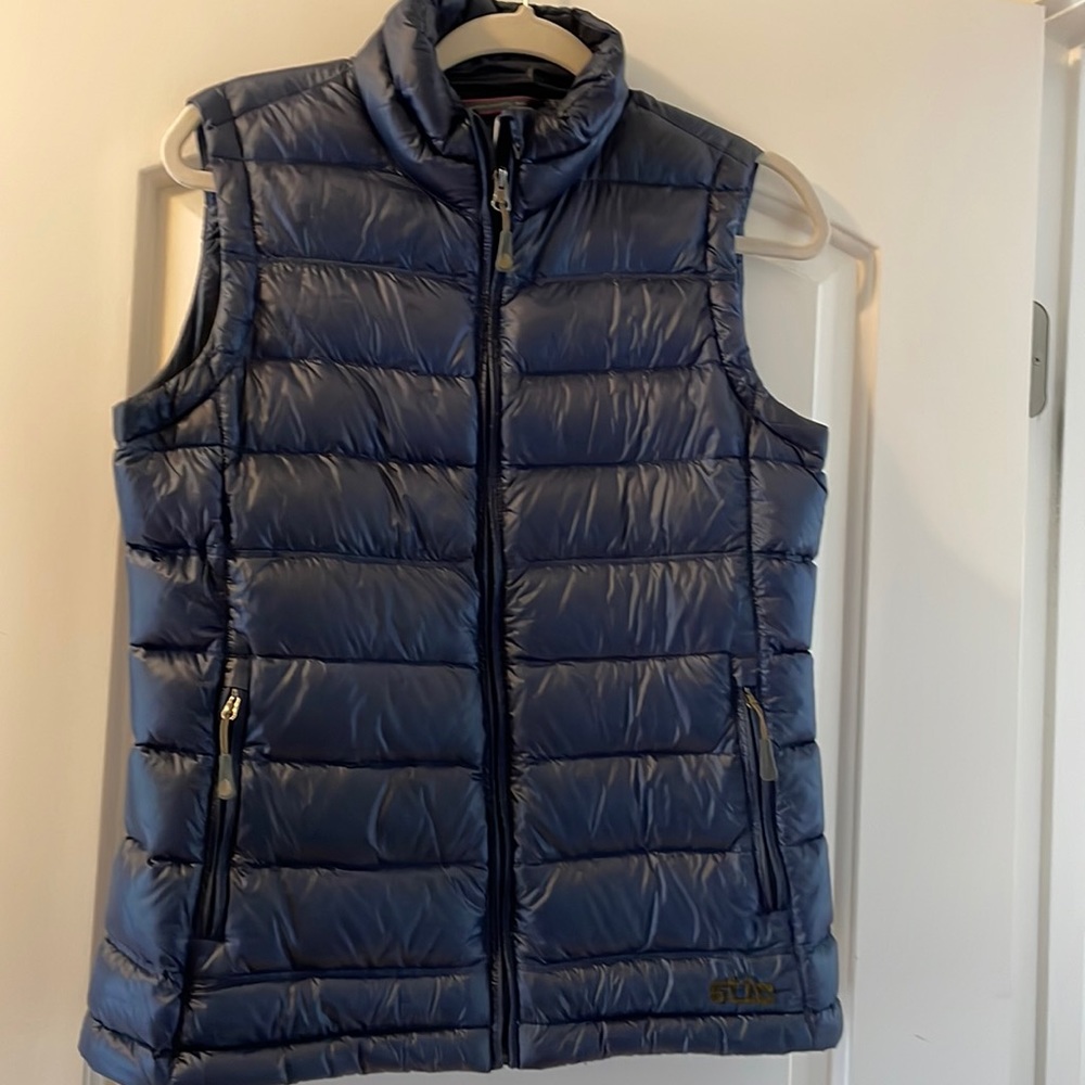 Stio Womens Puffy Vest Blue Size Medium